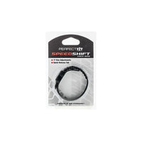 Perfect Fit Speed Shift Black Cock Ring - Black