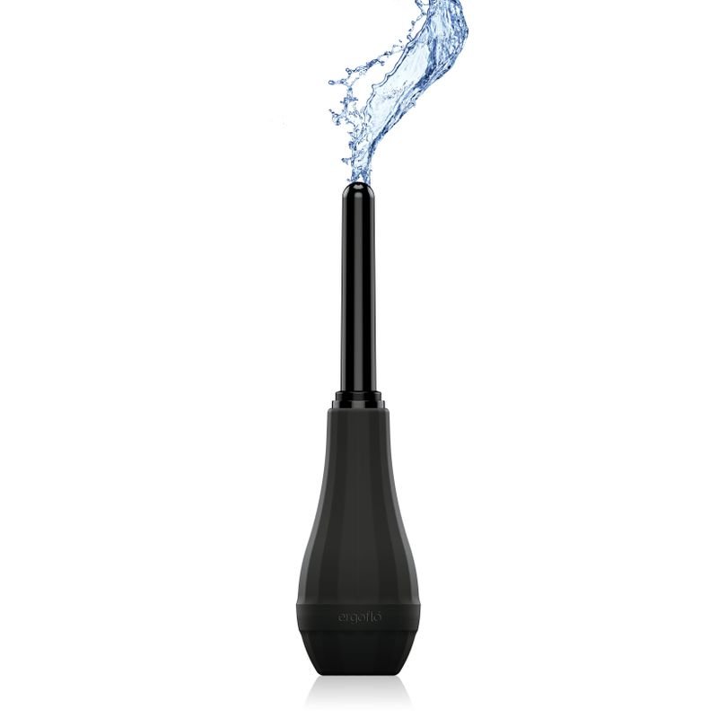 Perfect Fit Ergoflo Extra Anal Douche - Black