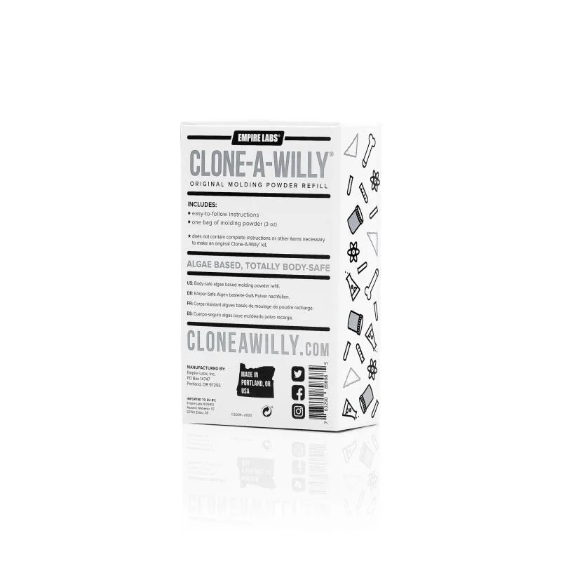 Clone a Willy Kit Molding Powder Refill 3oz Box Dildo