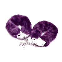 LoveToy Fetish Pleasure Fluffy Hand Cuffs Purple