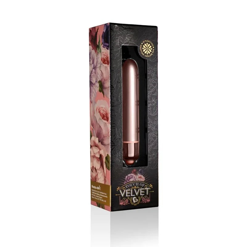 Rocks Off RO-90 Touch of Velvet Rose Blush Vibrating Bullet - Raspberry