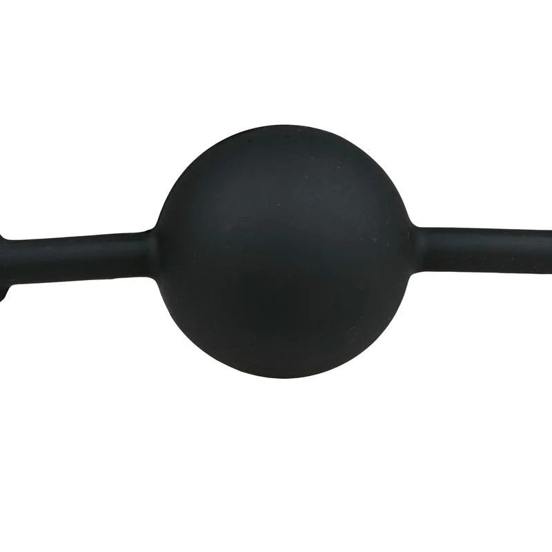 Gags Ball Gag With Silicone Ball - Black
