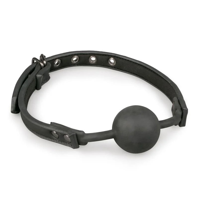 Gags Ball Gag With Silicone Ball - Black