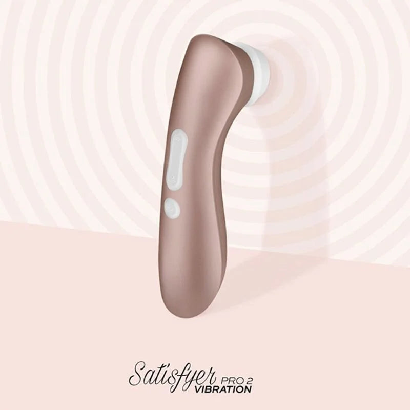 Satisfyer Pro 2+ G2 Air Pulse Clitoral Stimulator with Vibration – Rose Gold