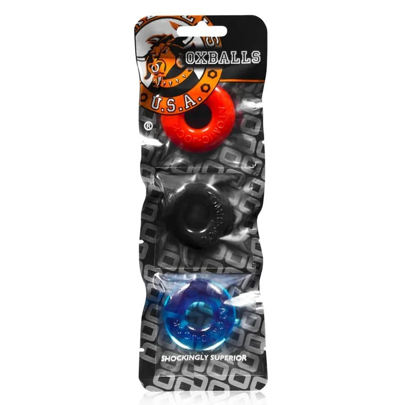 OxBalls Ringer Cockring 3 Pack - Multicolour