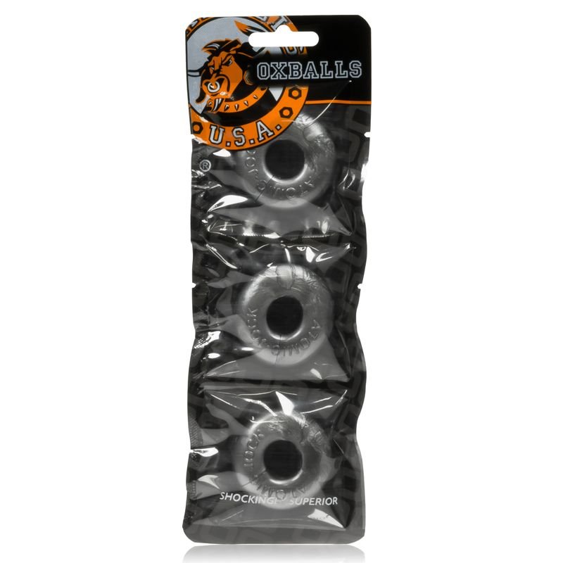 OxBalls Ringer Cockring 3 Pack - Steel