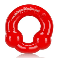 OxBalls Ultraballs Cock Rings 2 Pack - Red & Steel