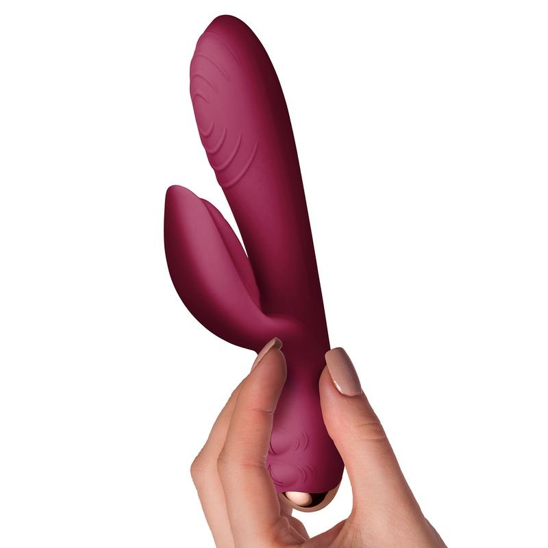 Rocks Off Every Girl Rabbit Vibrator Burgundy - Red