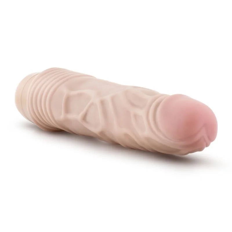 Dr Skin Cock Vibe Vibrating Cock Beige Vibrator 9" - Beige