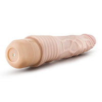 Dr Skin Cock Vibe Vibrating Cock Beige Vibrator 9" - Beige