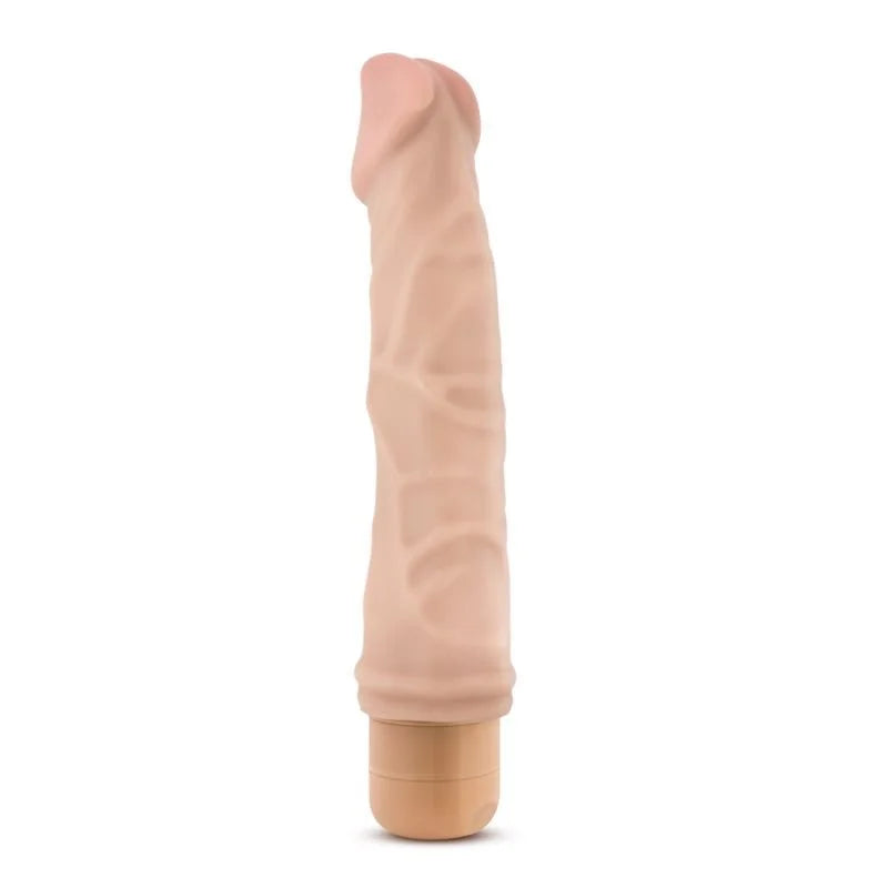 Dr Skin Cock Vibe 6 Vibrator 8.5" - Beige