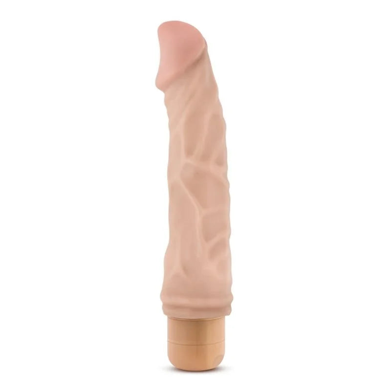 Dr Skin Cock Vibe 6 Vibrator 8.5" - Beige