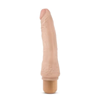 Dr Skin Cock Vibe 7 Vibrating Cock Beige Vibrator 8.5" - Beige