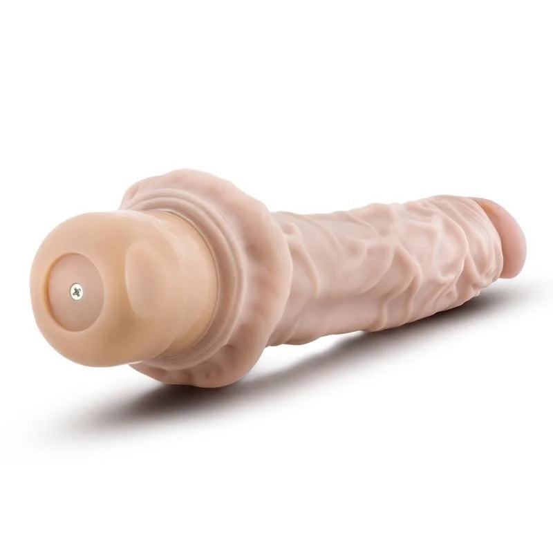 Dr Skin Cock Vibe 8 Vibrating Cock Beige Vibrator 9.75" - Beige
