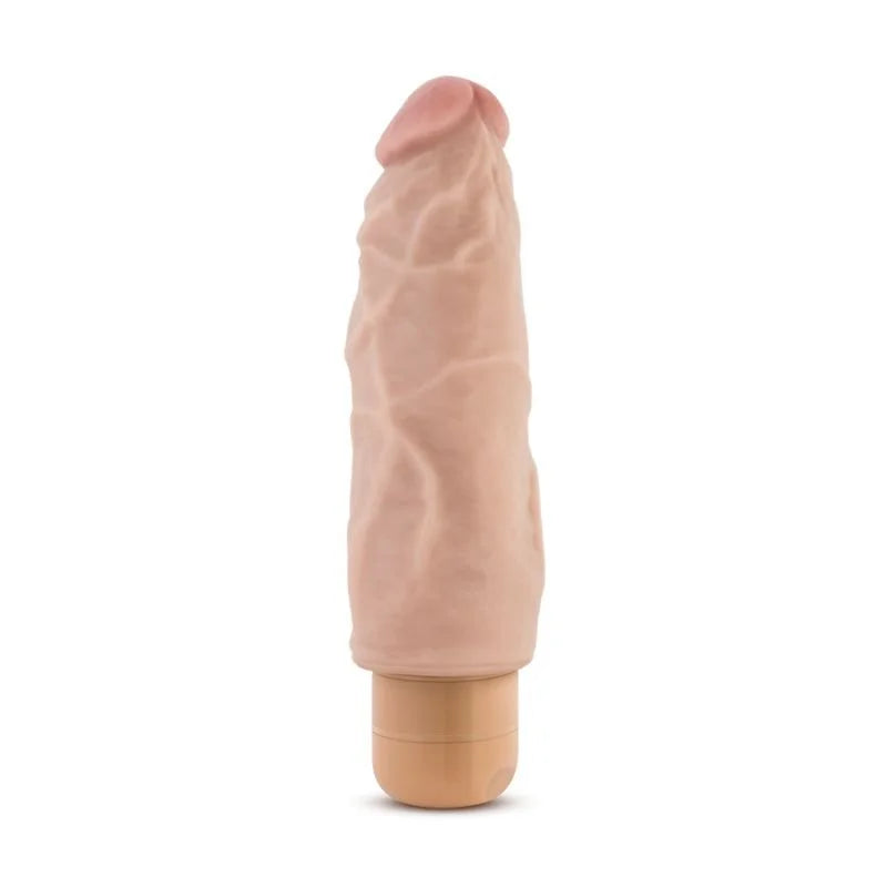 Dr Skin Cock Vibe Vibrating Cock Beige Vibrator 7.5" - Beige