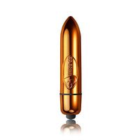 Rocks Off RO-80 Single Speed Bullet Copper Vibrating Bullet - Gold