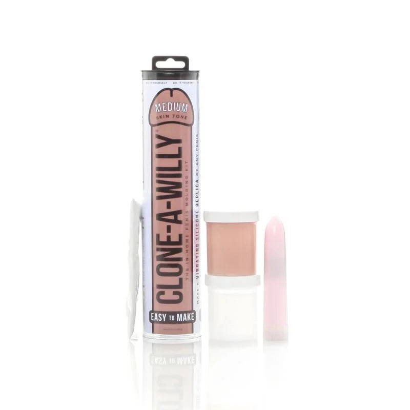 Clone a Willy Medium Skin Tone Dildo - Brown