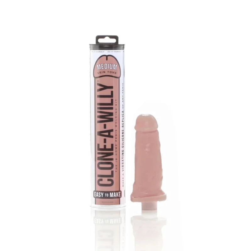 Clone a Willy Medium Skin Tone Dildo - Brown