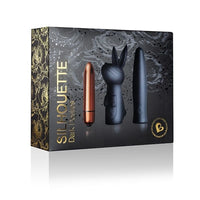Rocks Off Silhouette Dark Desires Set Vibrating Bullet - Black