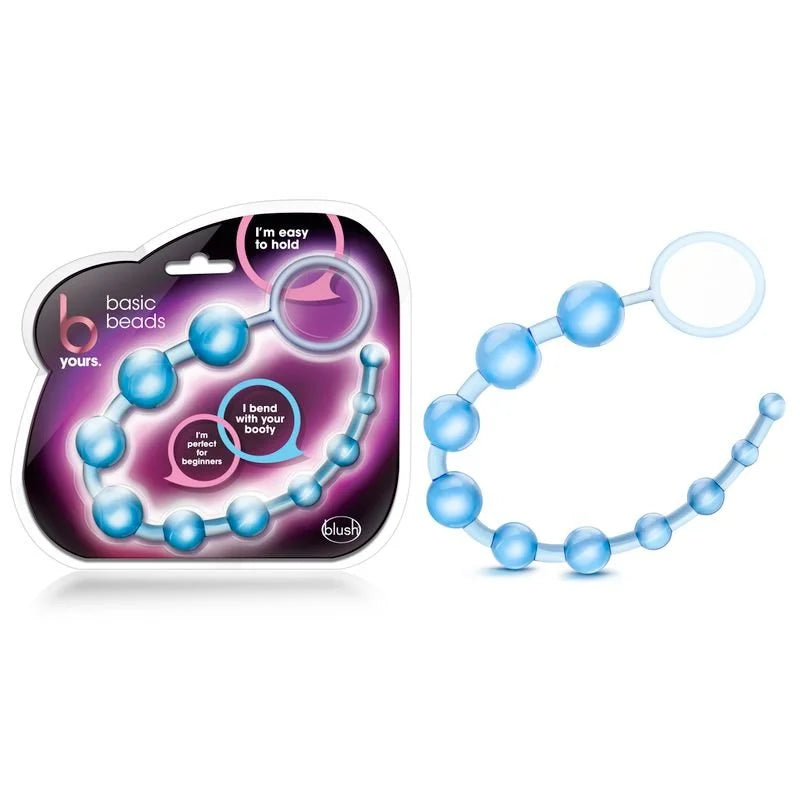 Blush B Yours Basic Anal Beads - Blue