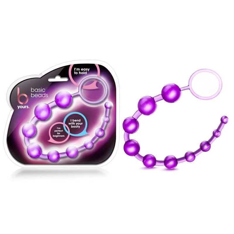Blush B Yours Basic Anal Beads - Purple