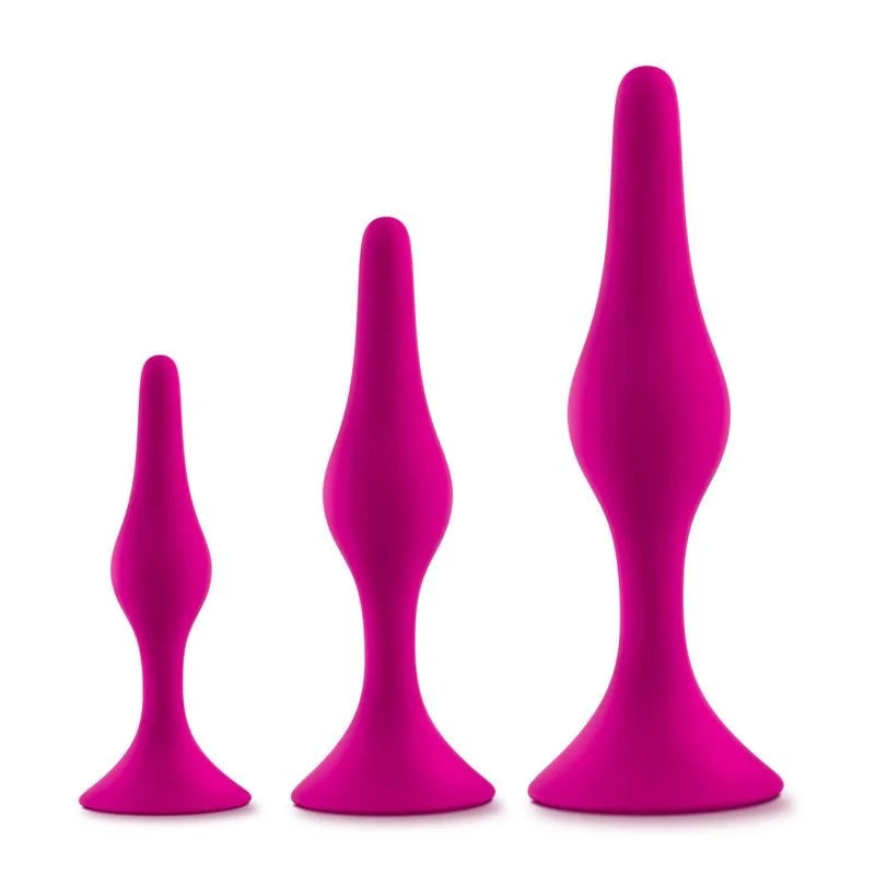 Blush Luxe Beginner Butt Plug Kit - Pink
