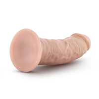 Dr Skin 8in Cock With Suction Cup Vanilla Cock Ring 8" - Vanilla