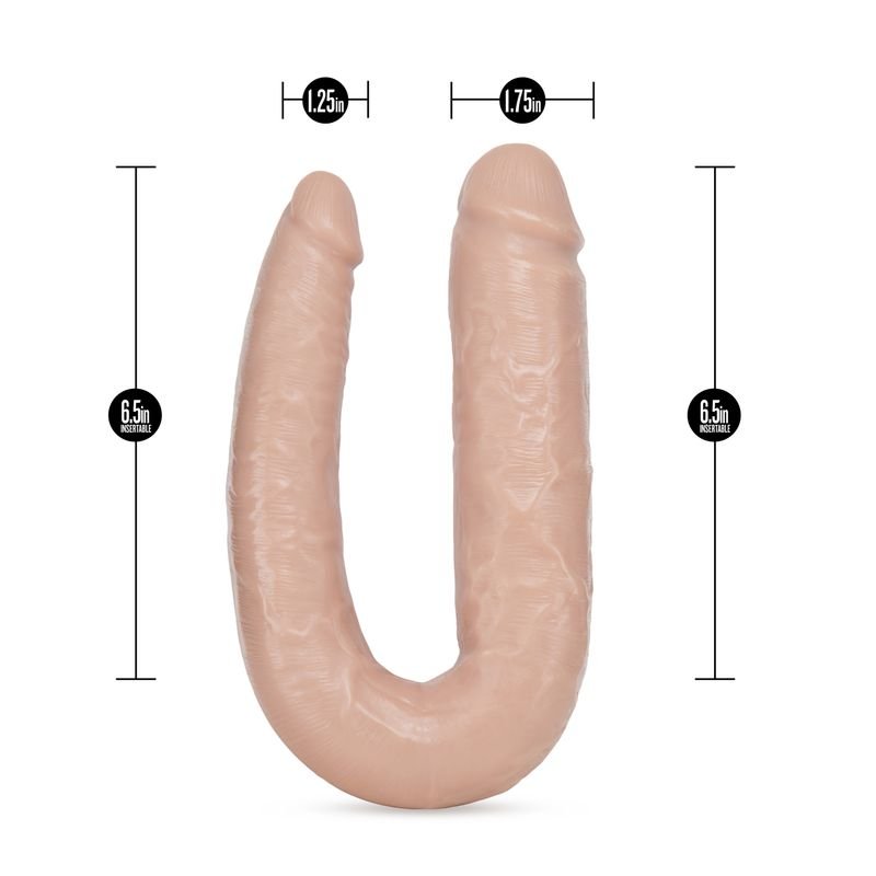 Dr Skin Dr Double Sided Dildo 18" - Vanilla