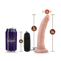 Dr Skin Dr Dave Vibrating Cock with Suction Cup Vanilla Vibrator 7" - Vanilla