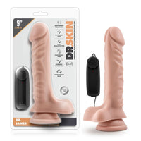 Dr Skin Dr James 9in Vibrating Cock with Suction Cup Vanilla Vibrator 9" - Vanilla