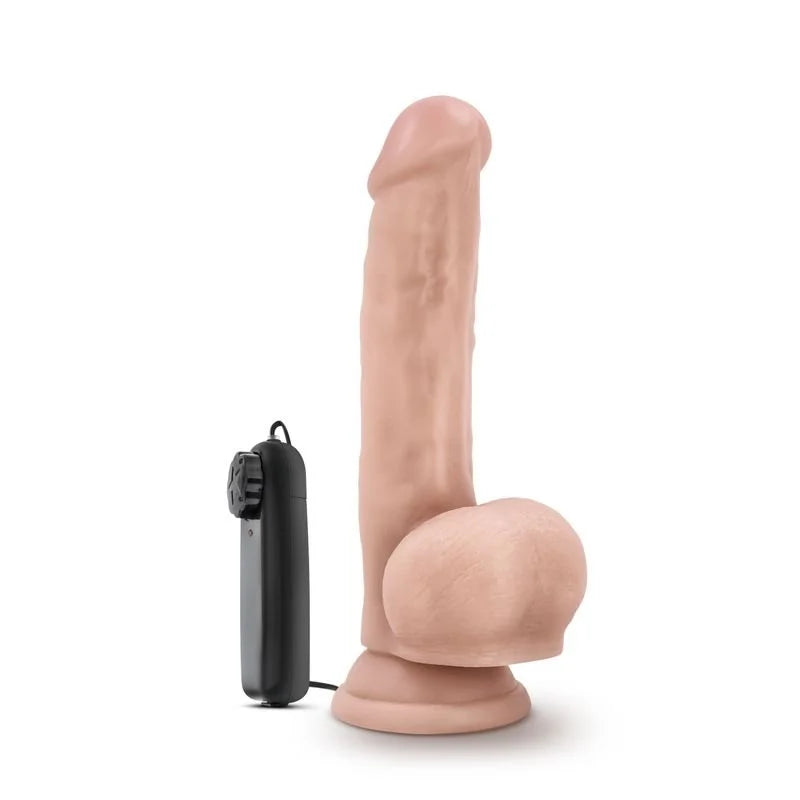 Dr Skin Dr Jay Vibrating Cock with Suction Cup Vanilla Vibrator 8.75" - Vanilla