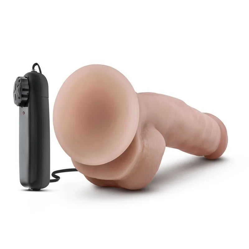 Dr Skin Dr Jay Vibrating Cock with Suction Cup Vanilla Vibrator 8.75" - Vanilla