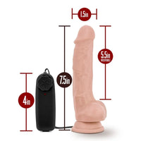 Dr Skin Dr Tim Vibrating Cock with Suction Cup Vanilla Vibrator 7.5" - Vanilla