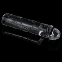 Lovetoy Clear Penis Extender Sleeve Plus 2" - Clear