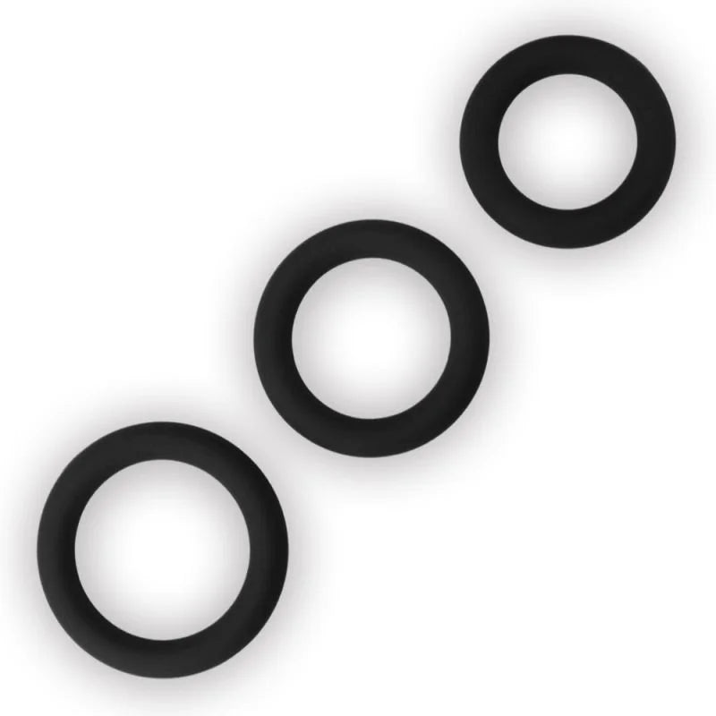 LoveToy Silicone 3 Piece Cock Ring Set
