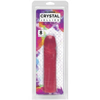 Crystal Jellies Classic Dildo 8" - Pink