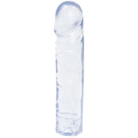Crystal Jellies Classic Dildo 8" - Clear