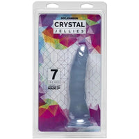 Crystal Jellies Thin Dildo 7" - Clear