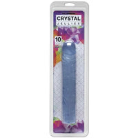 Crystal Jellies Classic Dildo 10" - Clear