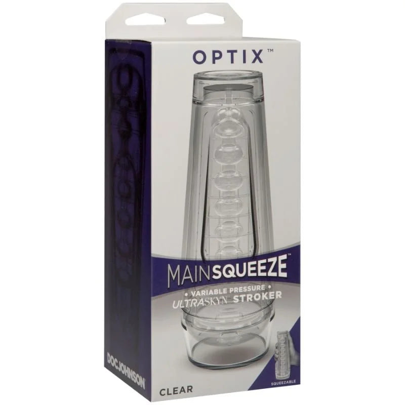 Doc Johnson Optix Crystal Masturbator Clear Masturbator