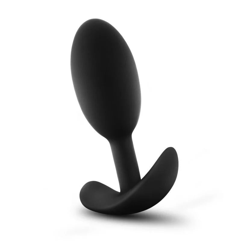 Anal Adventures Platinum Silicone Vibra Slim Plug - Medium