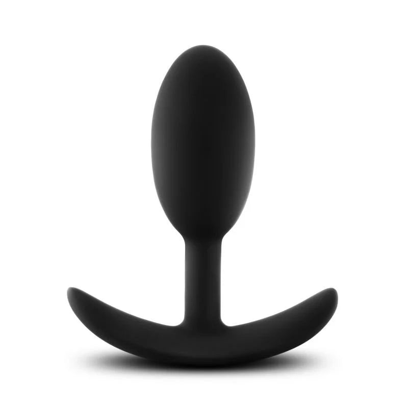 Anal Adventures Platinum Silicone Vibra Slim Plug - Medium