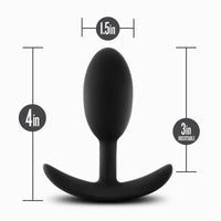 Anal Adventures Platinum Silicone Vibra Slim Plug - Medium