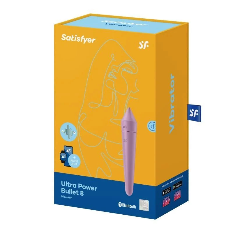 Satisfyer Ultra Power Bullet 8 Bullet Vibrator - Lilac