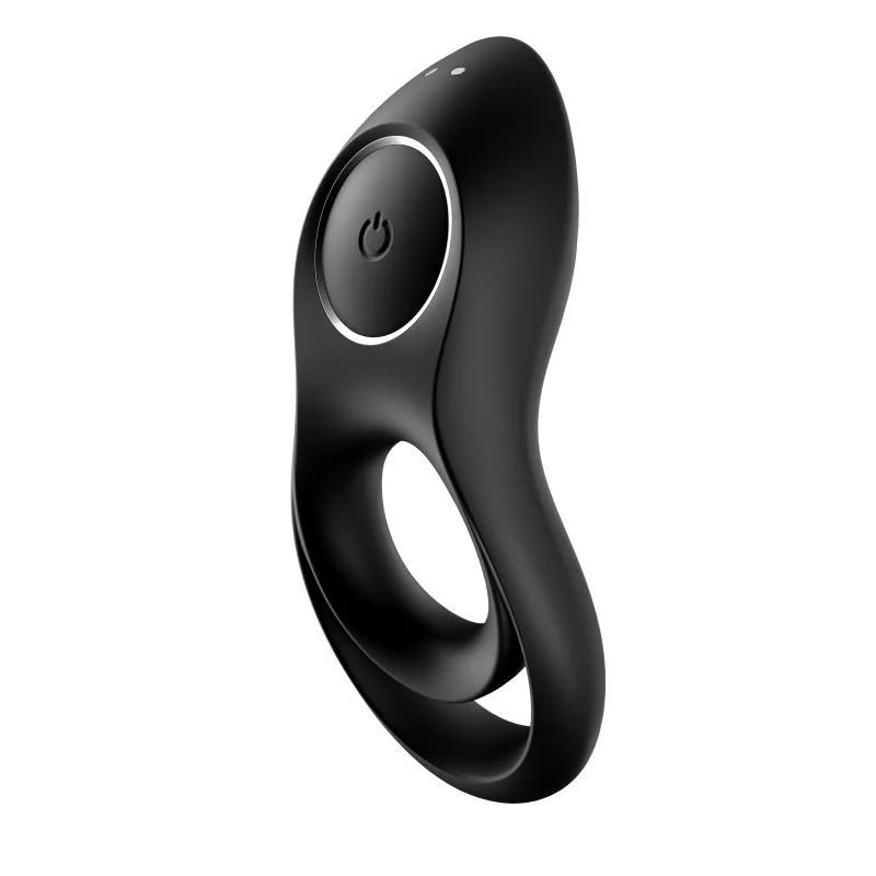 Satisfyer Legendary Duo Vibrating Couples Cock Ring - Black