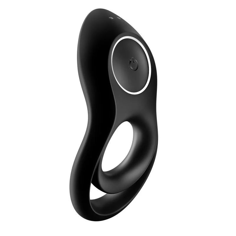 Satisfyer Legendary Duo Vibrating Couples Cock Ring - Black