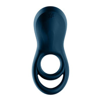 Satisfyer Epic Duo Vibrating Cock Ring with Bluetooth Connect App - Blue