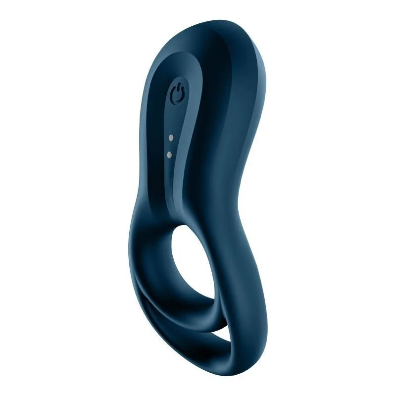 Satisfyer Epic Duo Vibrating Cock Ring with Bluetooth Connect App - Blue