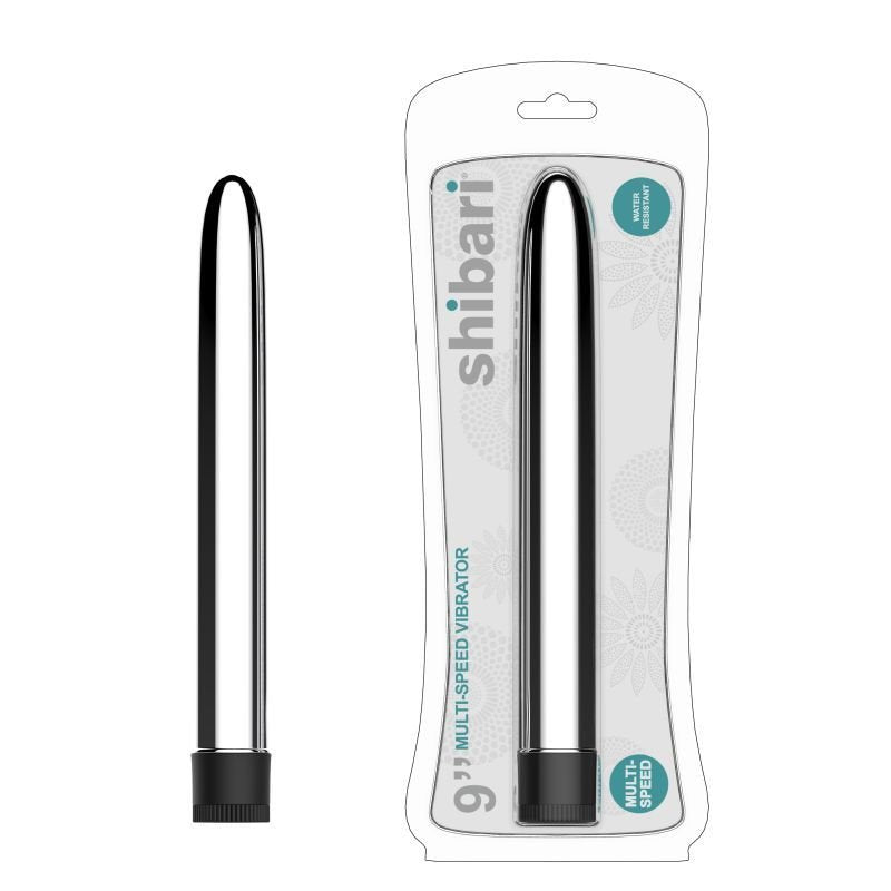 Shibari Multi-Speed Vibrator 9"- Silver
