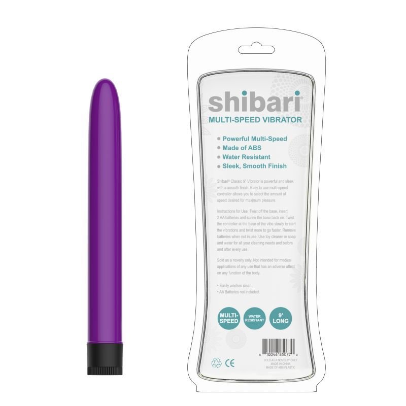 Shibari Multi-Speed Vibrator 9" - Purple